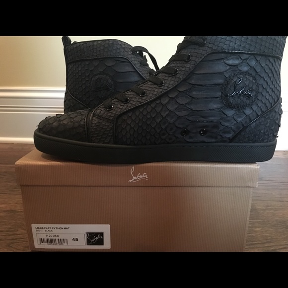 christian louboutin python shoes